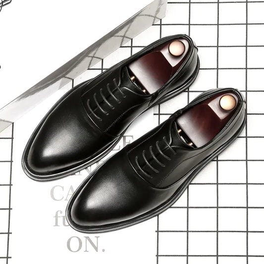 Pointed Casual Leather Shoes for Men (Business & Work)