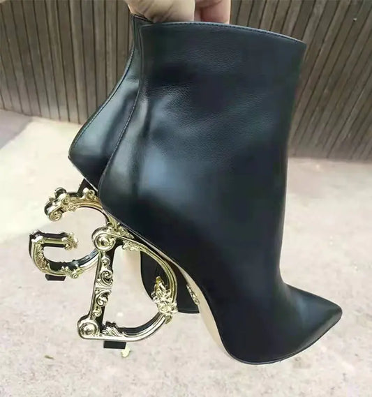 Women's First Layer Cowhide Short Tube Boots