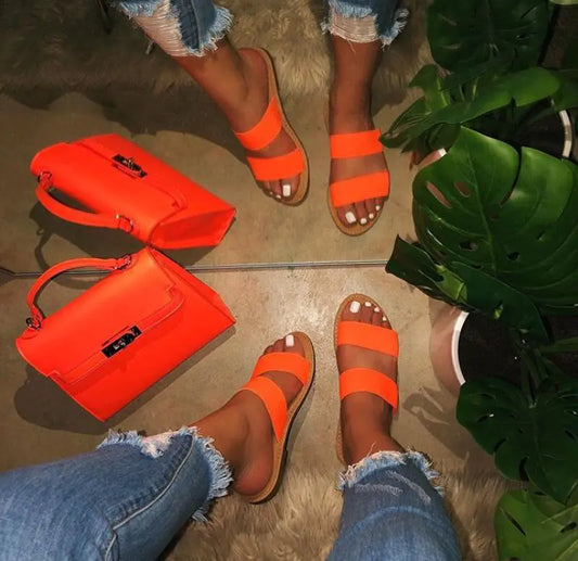 Fashionable Women's Street Sandals in Candy Colors