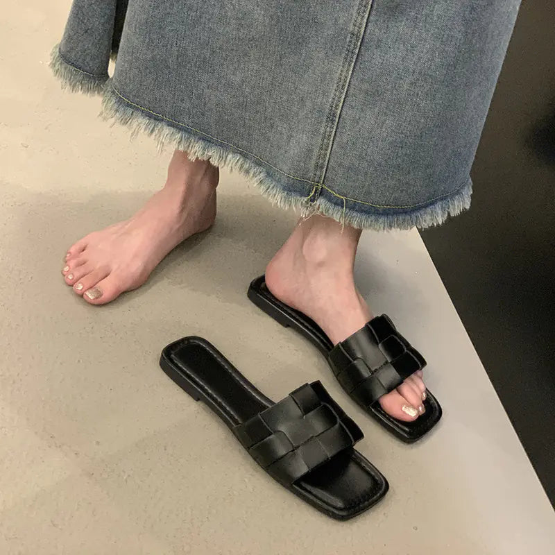Women's Summer Woven Sandals and Slippers (French Style)