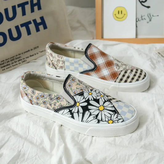 Trendy Canvas Shoes | Flower Canvas Shoes | PANTERA STORES