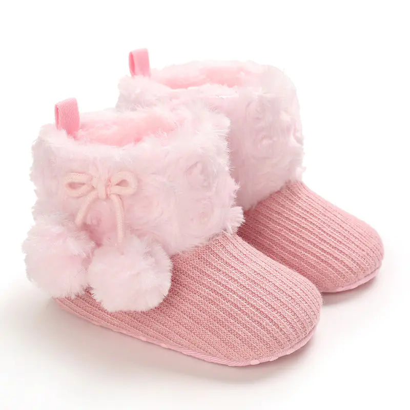 Bottes de neige en coton pour bébé fille de 0 à 1 an