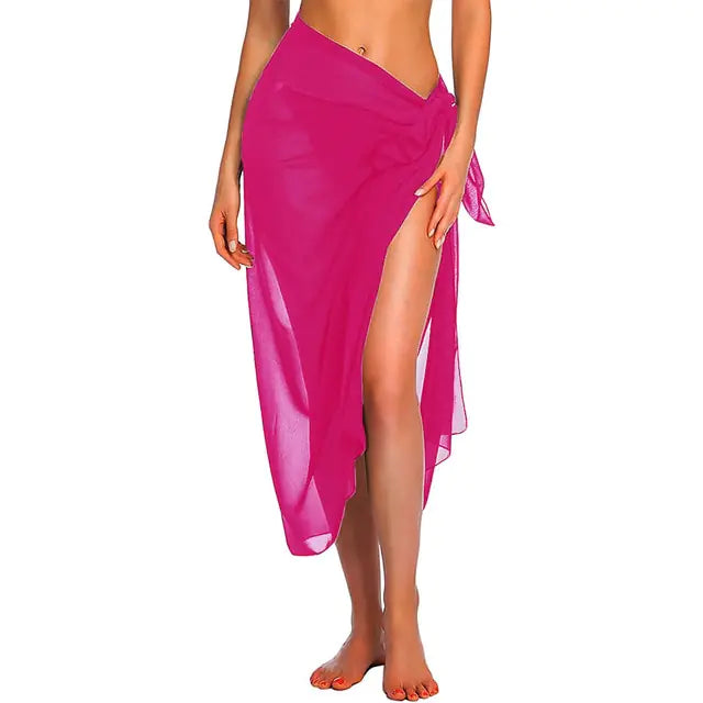 Swimwear Cover-ups Rose-Long One Size