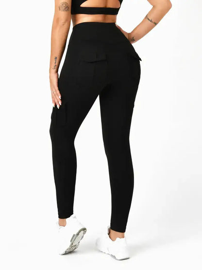 PocketFit Cargo Leggings Black M