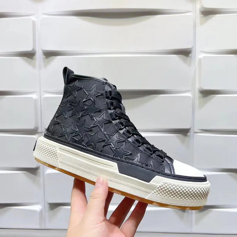 2023 Men's High-Top Star Canvas Sneakers (Thick Sole)