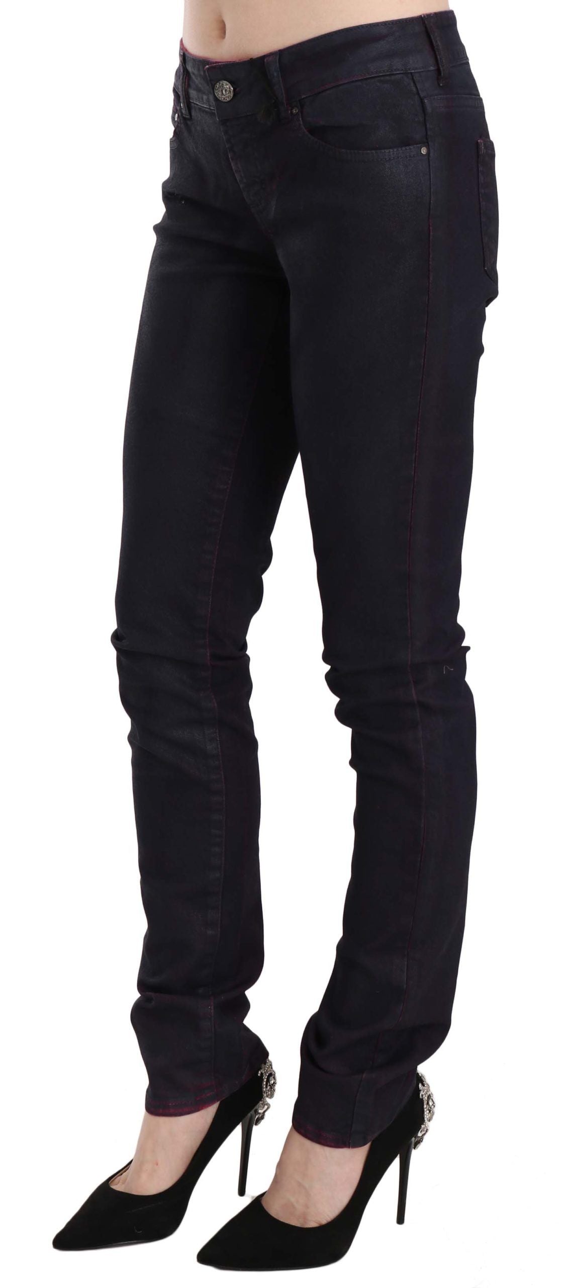 Just Cavalli Chic Black Low Waist Skinny Denim