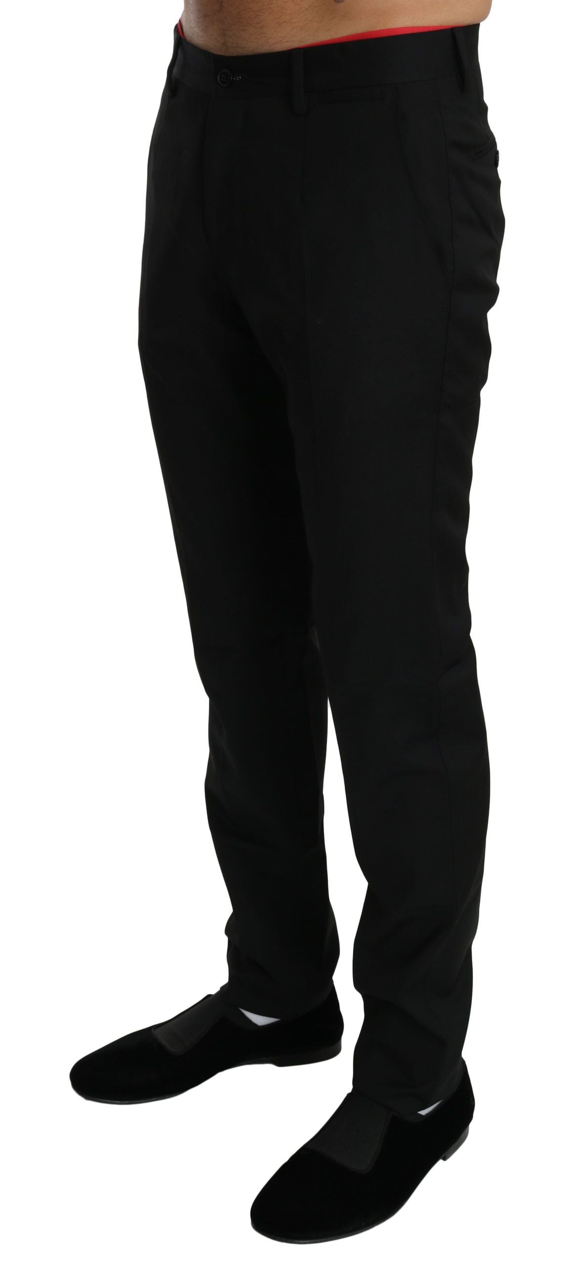 Dolce & Gabbana Elegant Black Wool Dress Pants