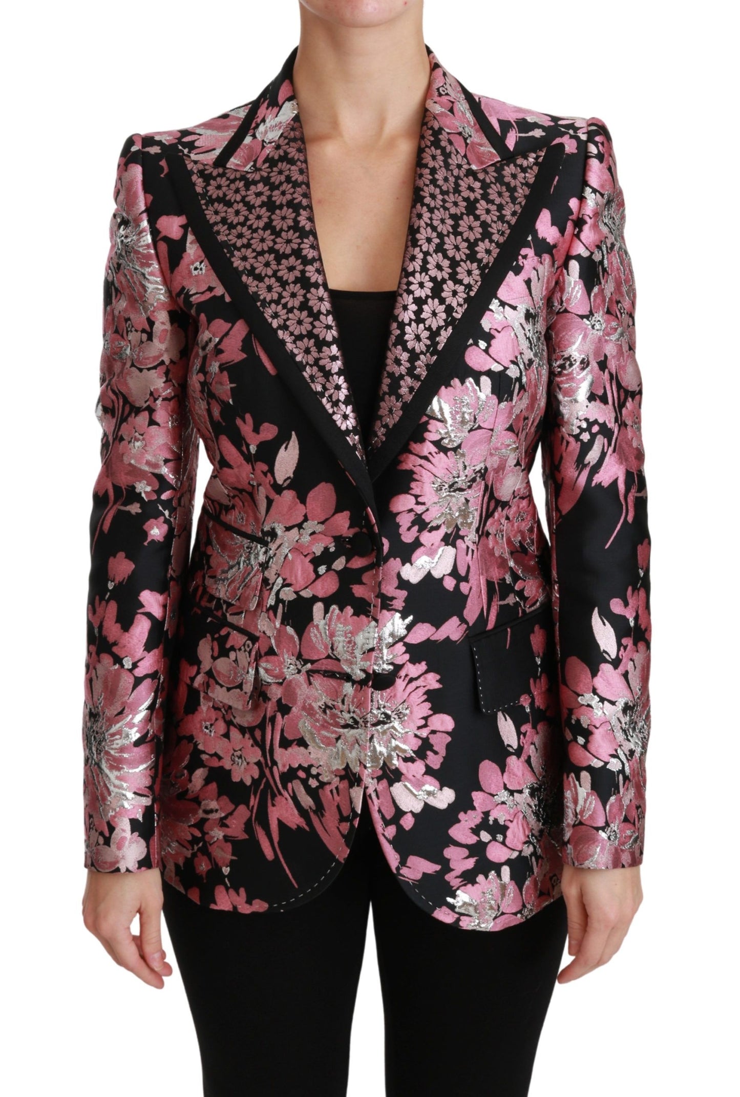 Dolce & Gabbana Elegant Floral Jacquard Blazer