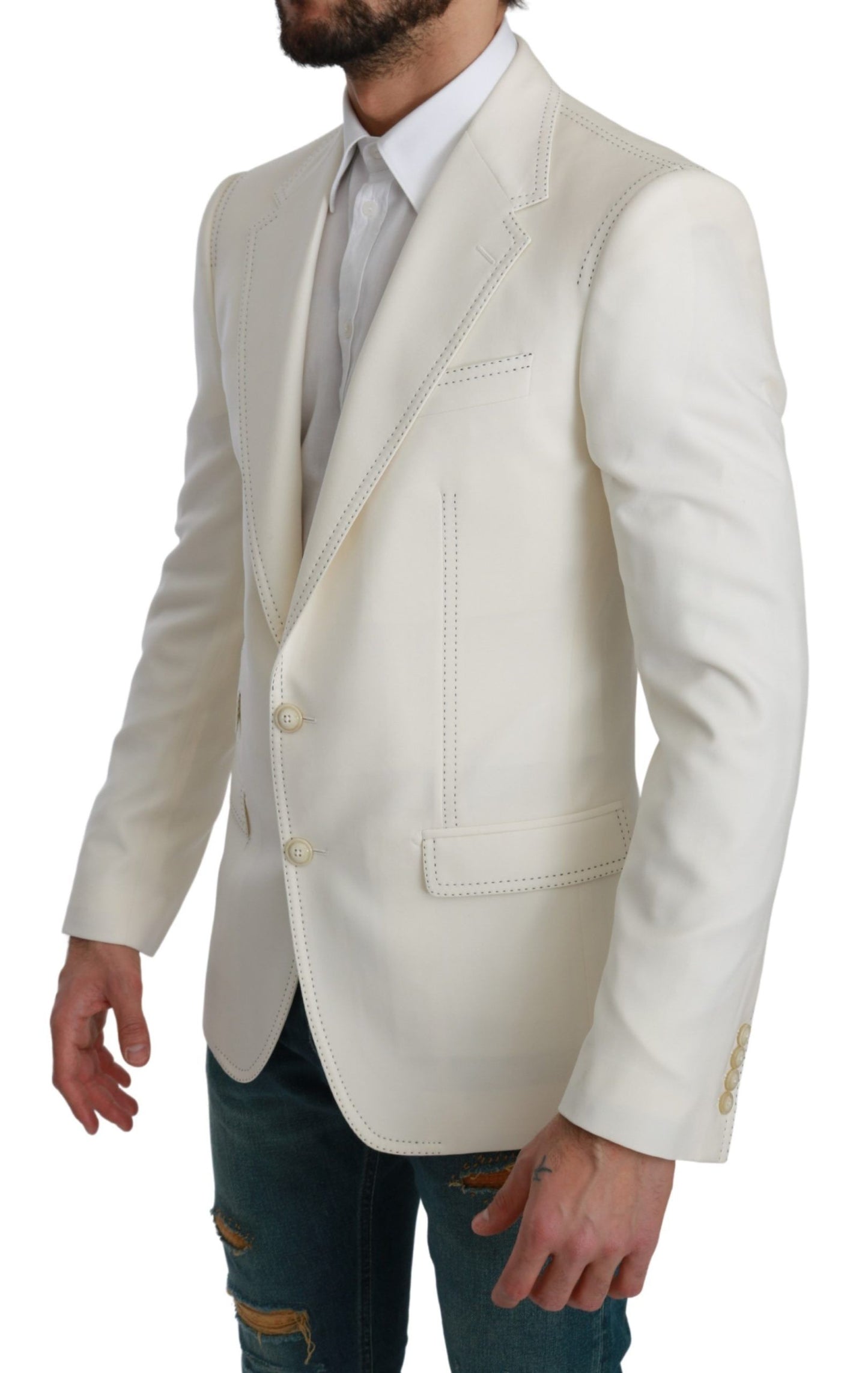 Dolce & Gabbana Elegant Slim Fit Virgin Wool Blazer