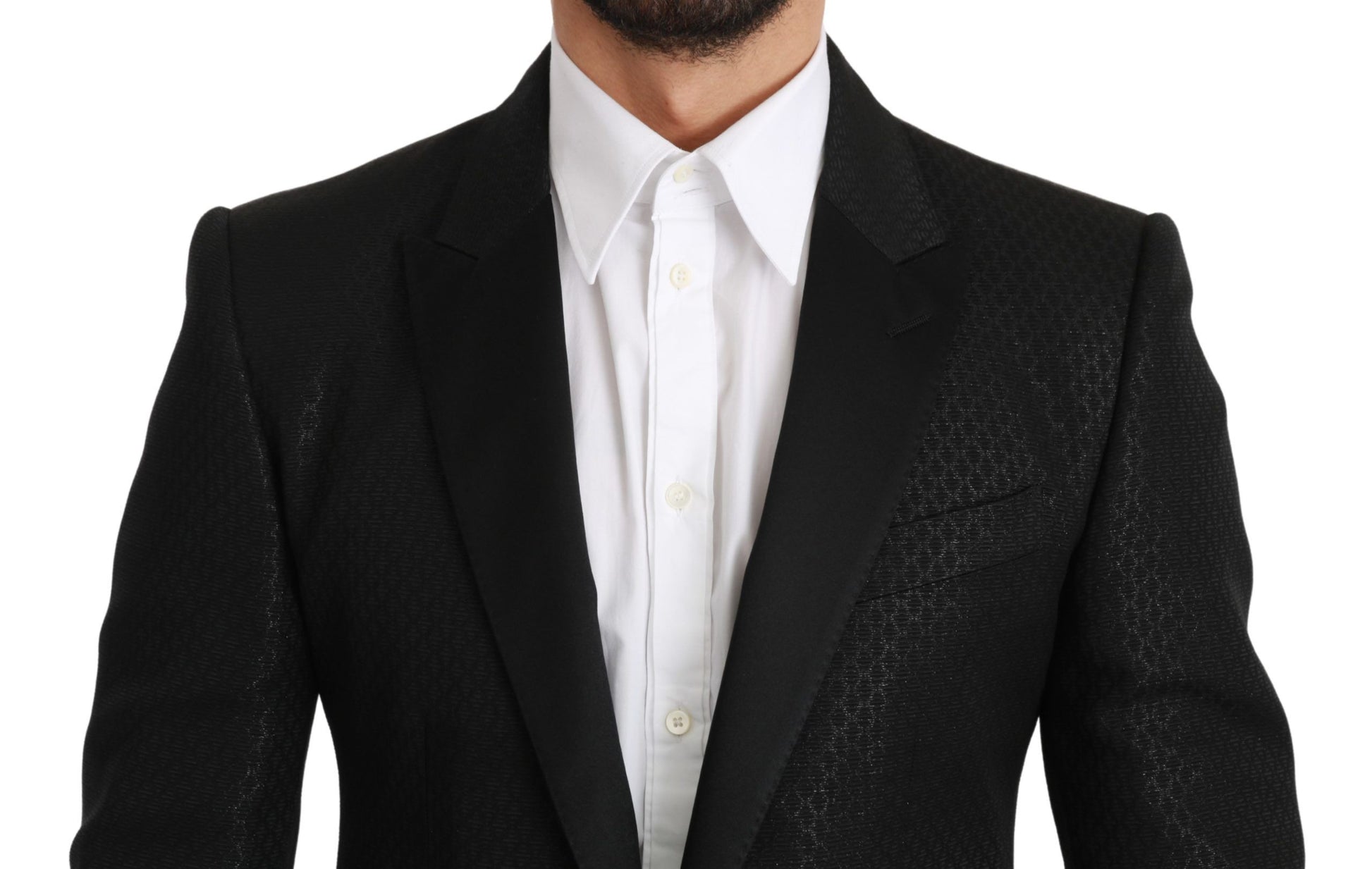 Dolce & Gabbana Slim Fit Martini Black Blazer Jacket