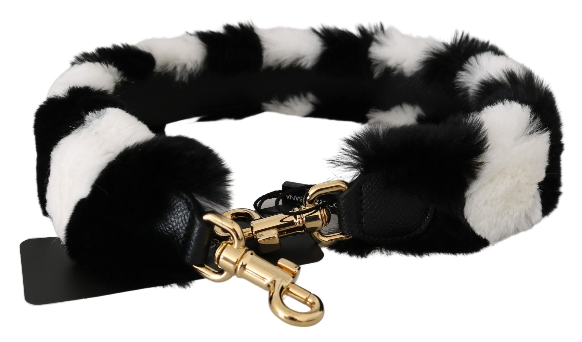 Dolce & Gabbana Elegant Fur Shoulder Strap Accessory