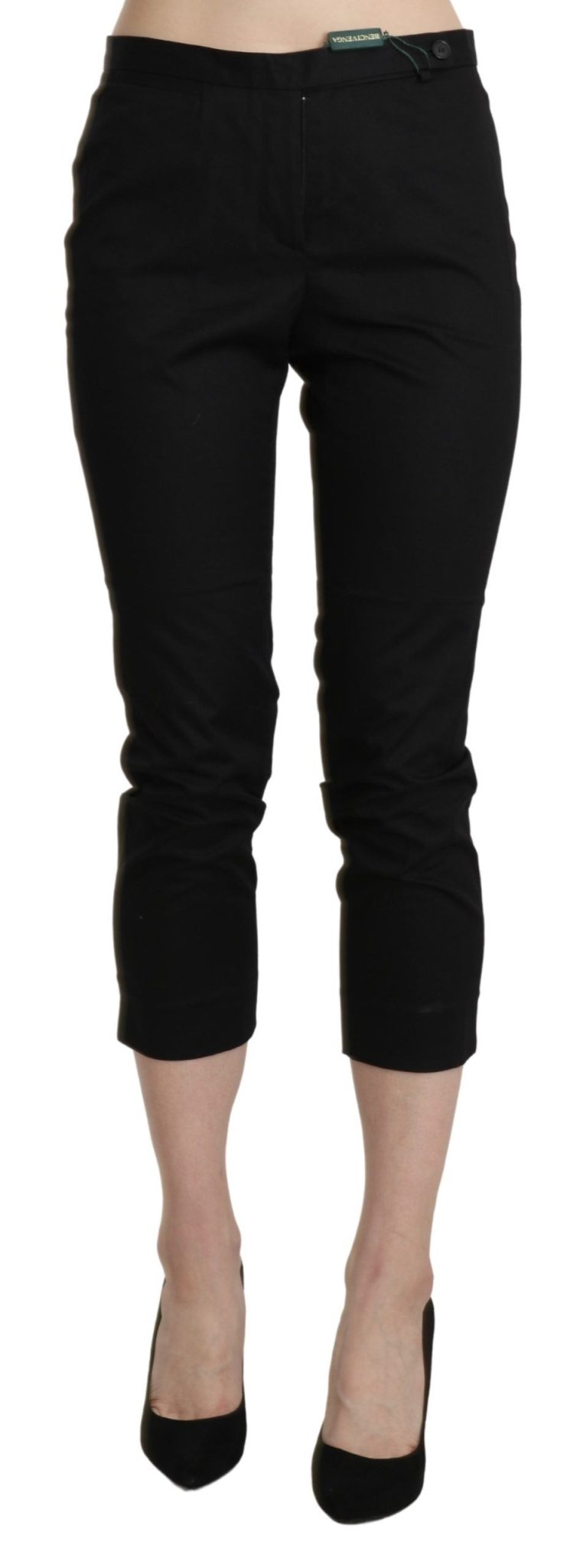 BENCIVENGA Elegant High Waist Skinny Cropped Pants