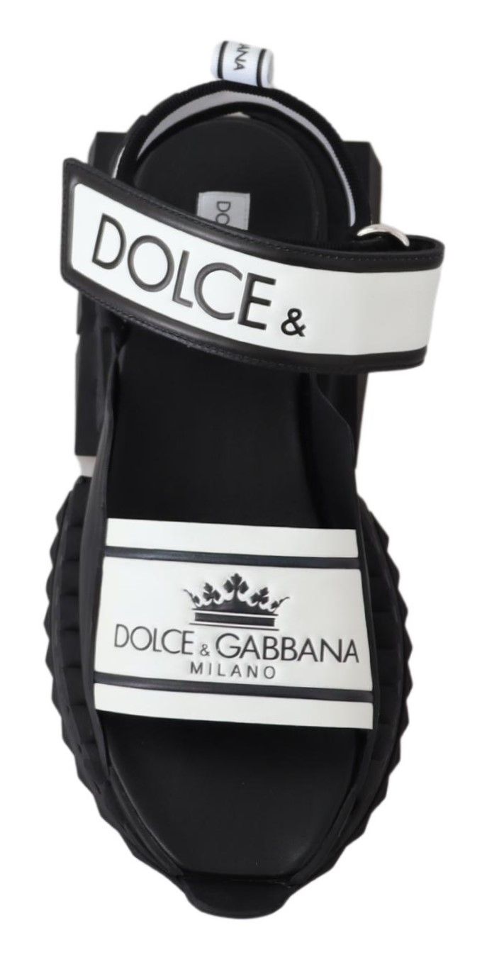 Dolce & Gabbana Super King Slider Sandals in Monochrome