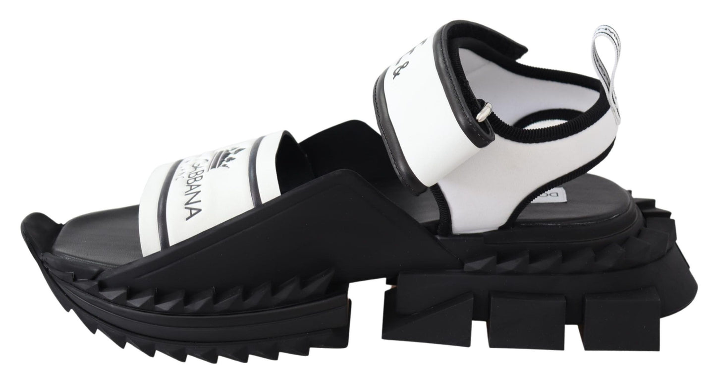 Dolce & Gabbana Super King Slider Sandals in Monochrome