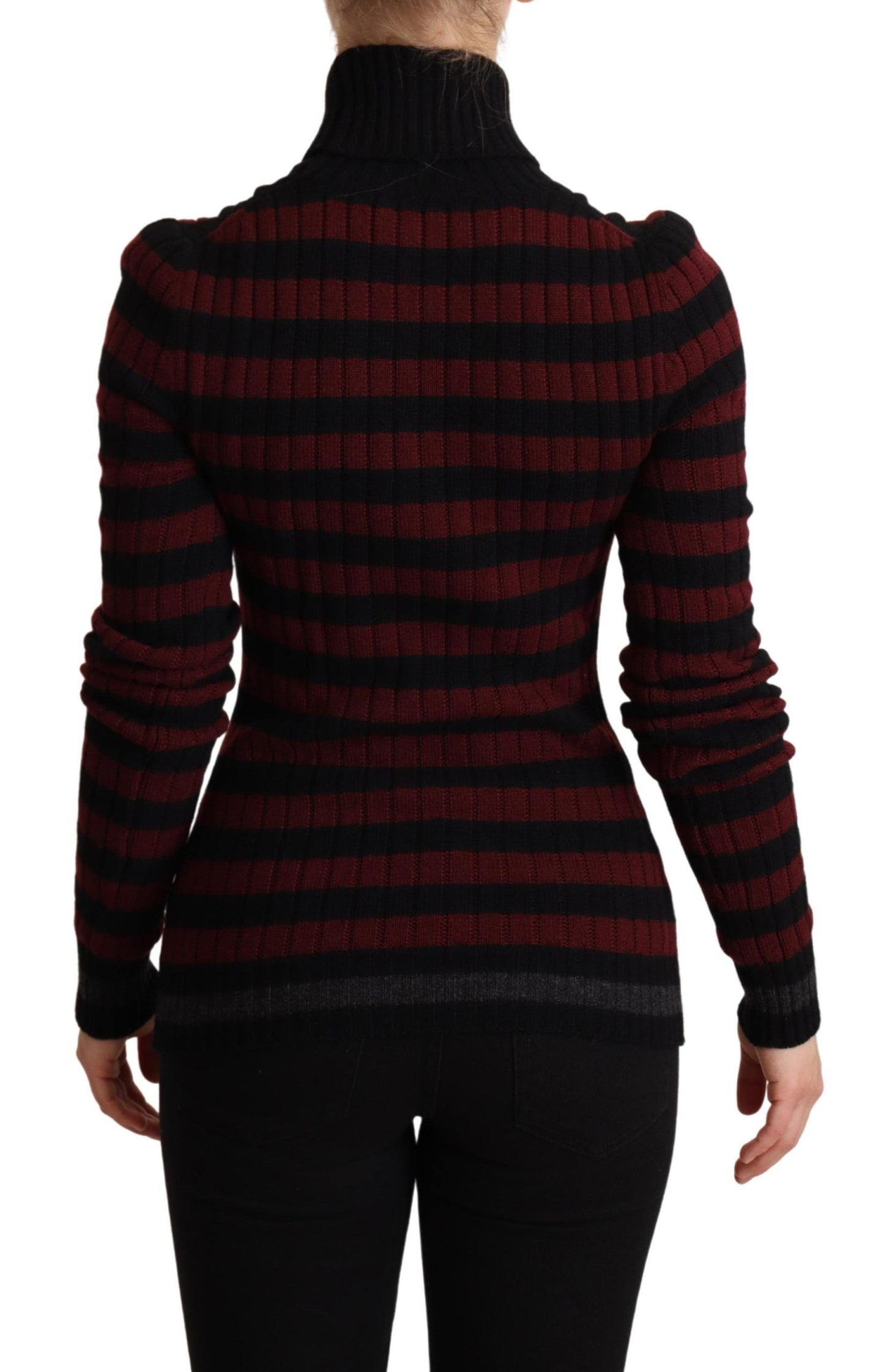 Dolce & Gabbana Chic Striped Wool-Cashmere Sweater