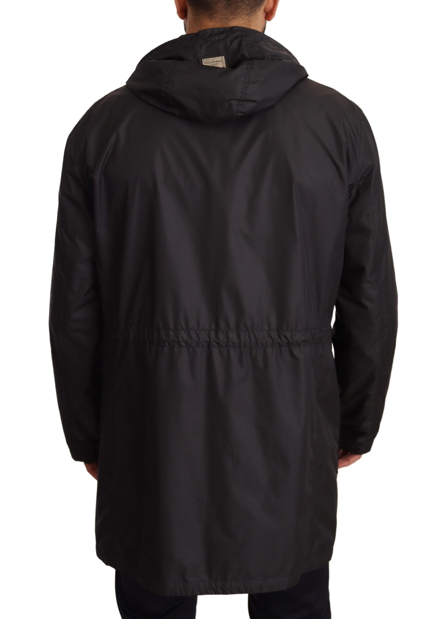 Dolce & Gabbana Elegant Black Hooded Blouson Jacket