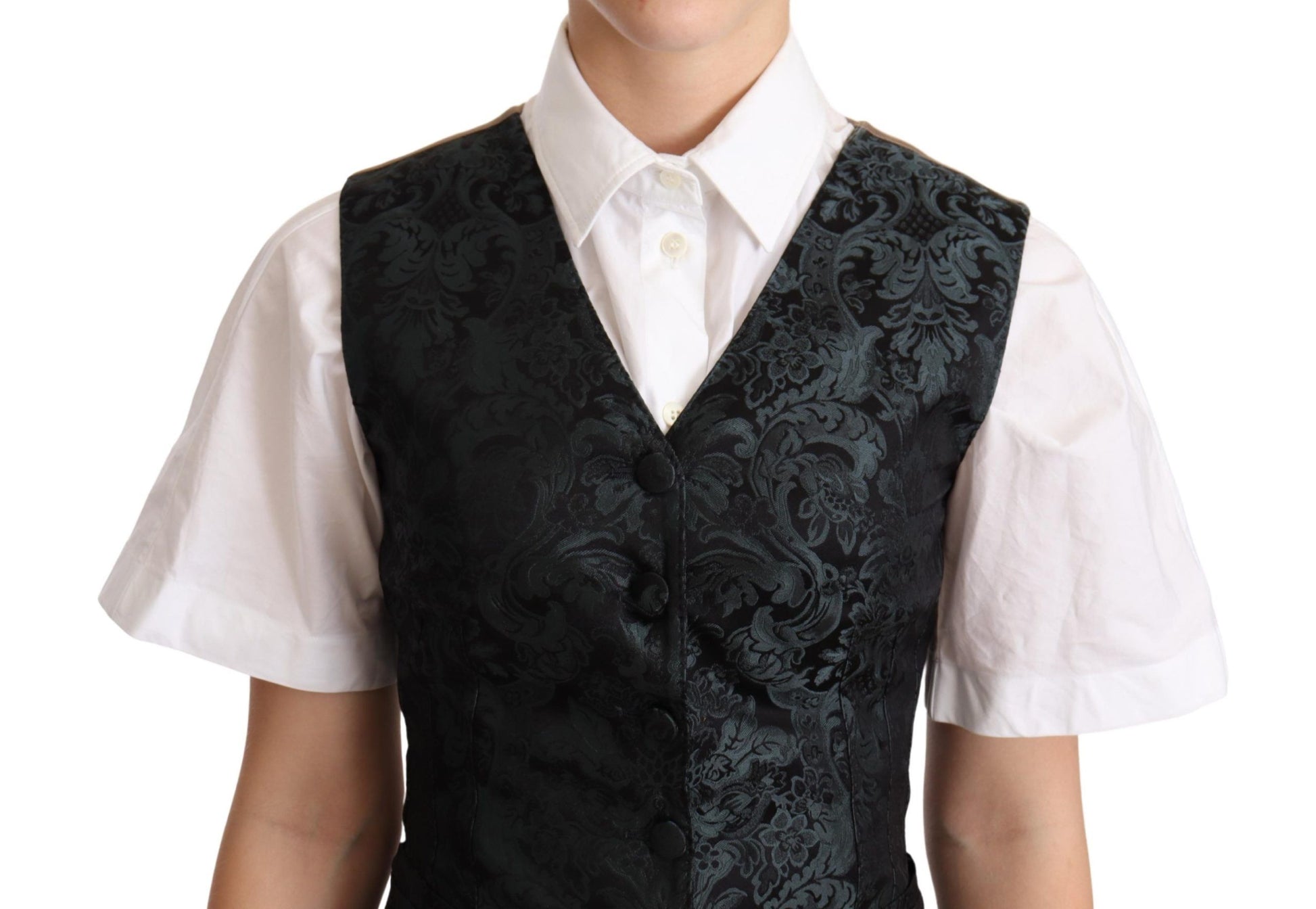 Dolce & Gabbana Enchanting Jacquard Floral Waistcoat