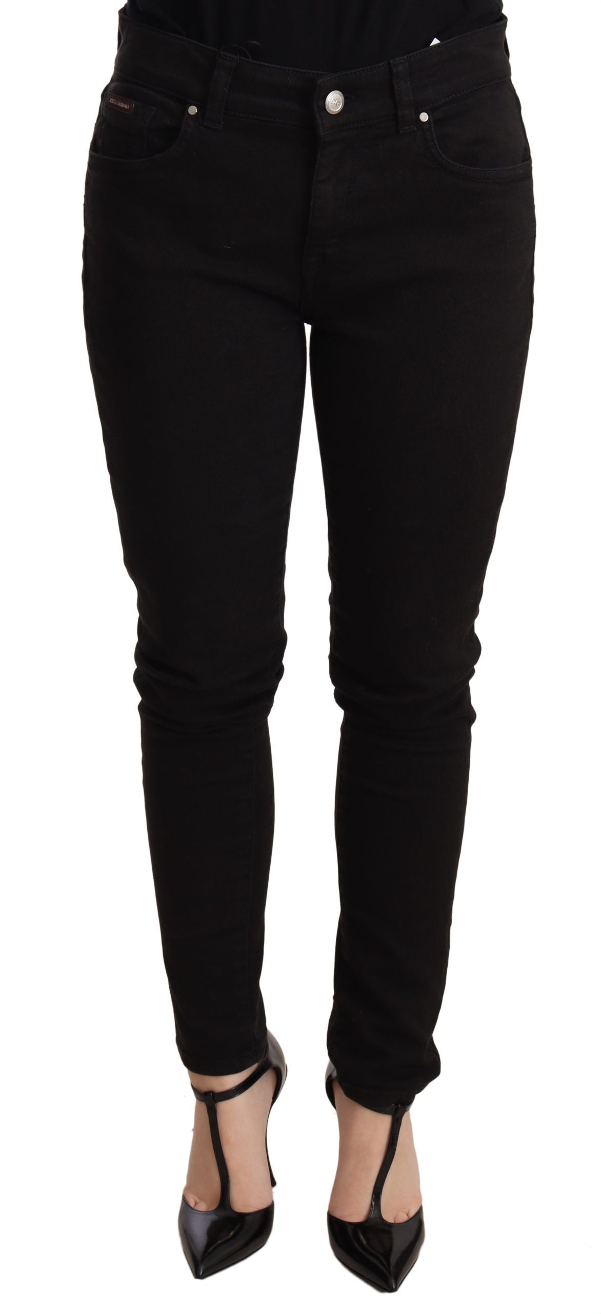 Dolce & Gabbana Elegant Black Slim Skinny Jeans