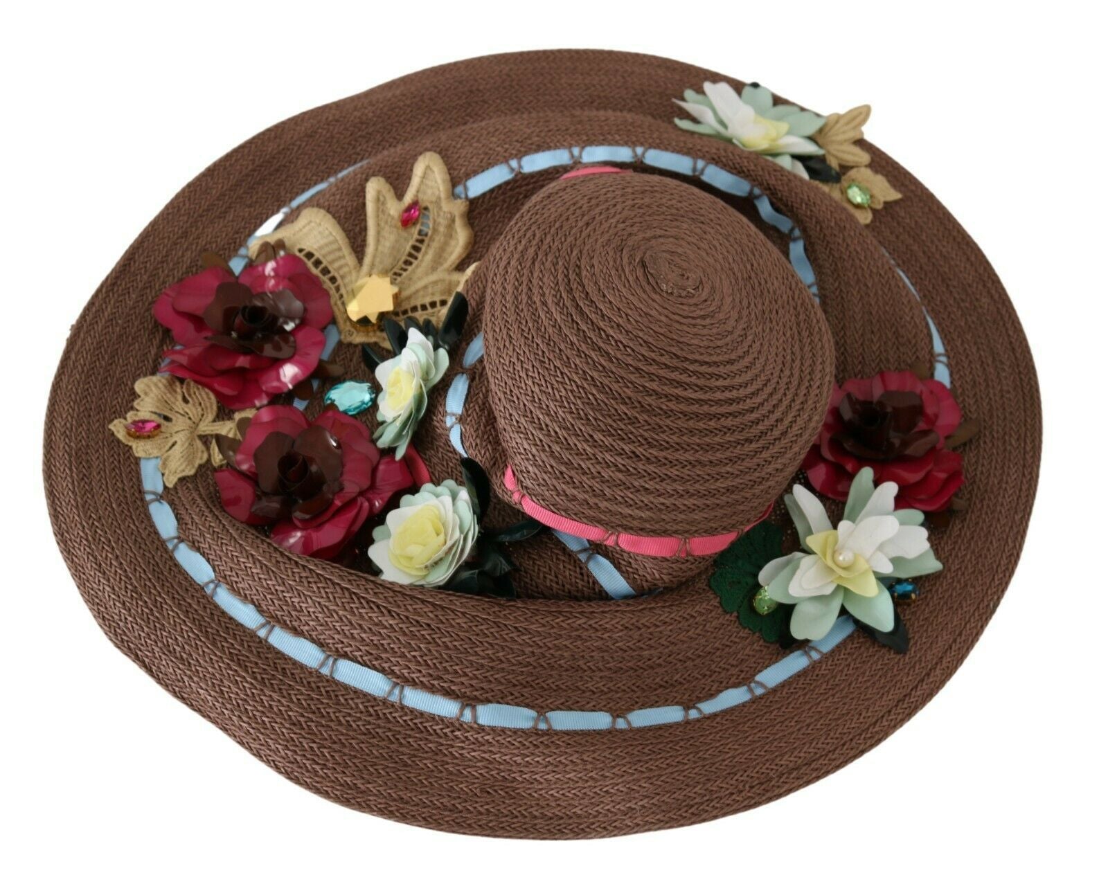 Dolce & Gabbana Elegant Floppy Floral Wide Brim Hat