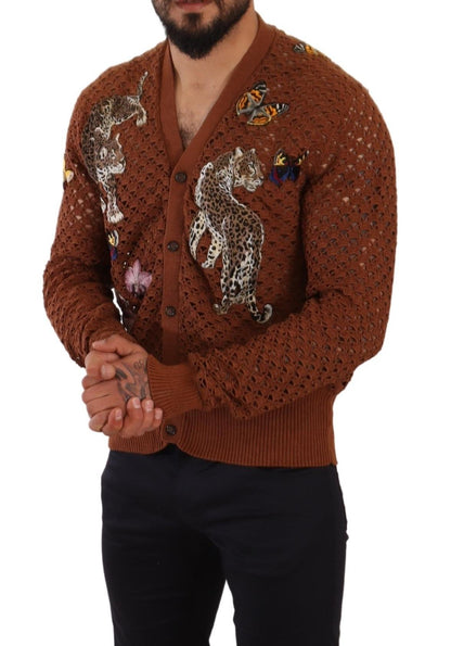 Dolce & Gabbana Refined Elegance Multicolor Embroidered Cardigan