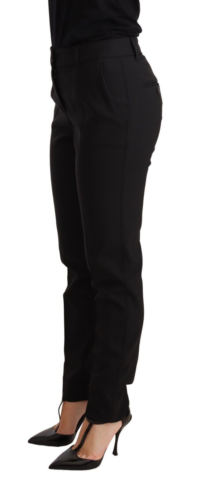 Dolce & Gabbana Elegant Tapered Virgin Wool Trousers