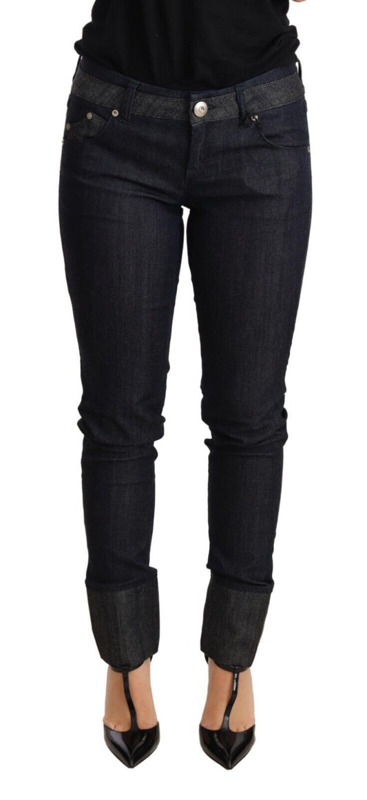 Ermanno Scervino Chic Dark Blue Skinny Trouser Jeans