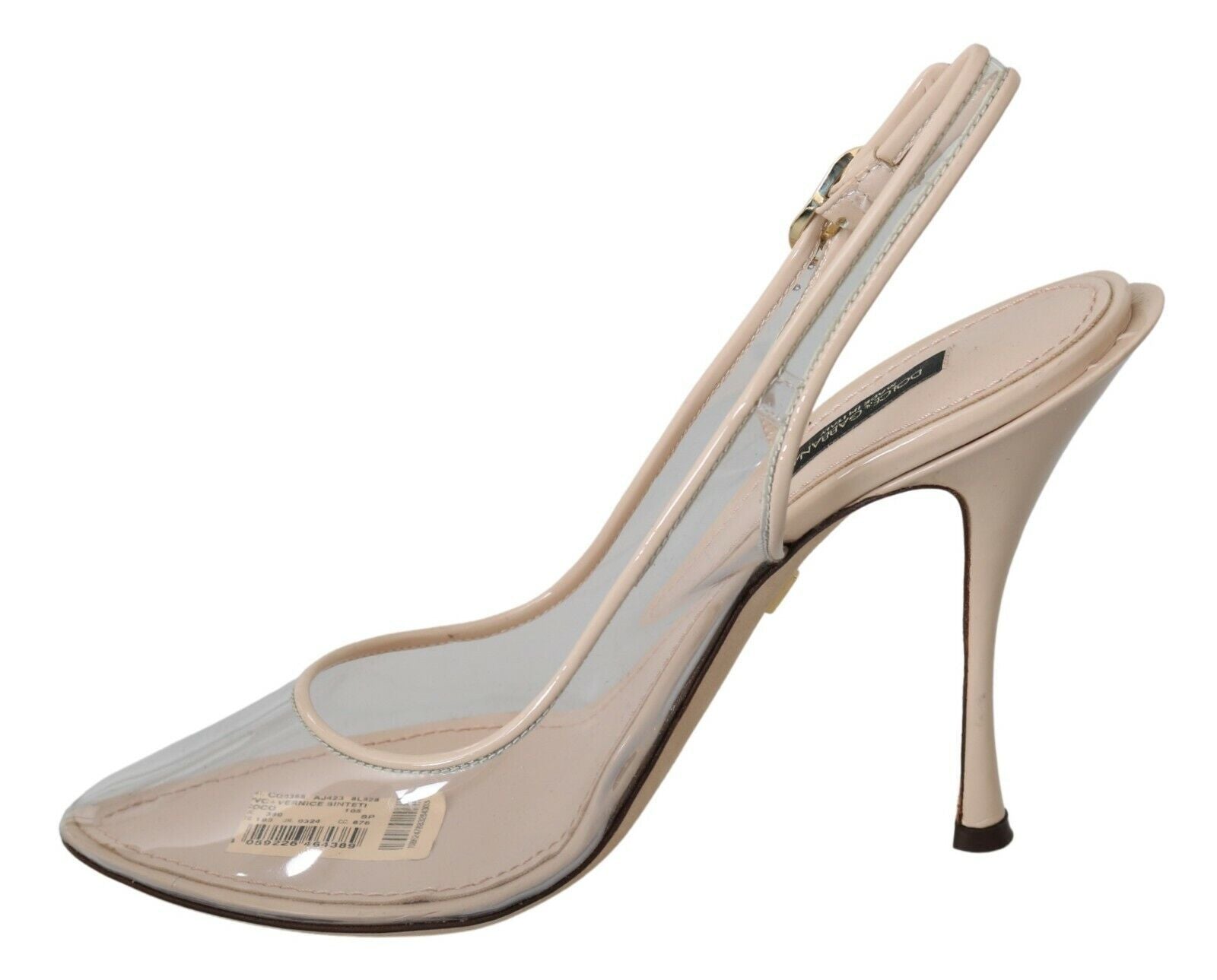 Dolce & Gabbana Elegant Nude Beige Slingback Heels