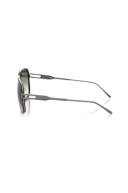 Frankie Morello Brown Metallic Fiber Men Sunglass