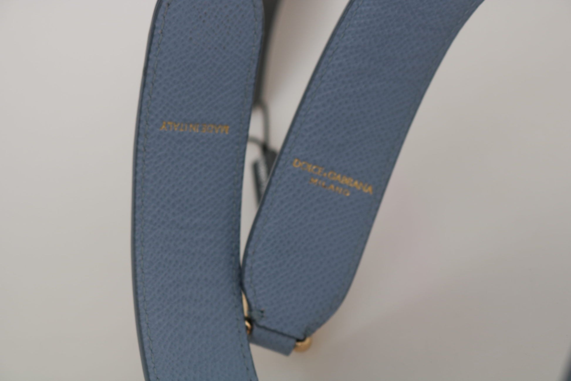 Dolce & Gabbana Elegant Blue Leather Shoulder Strap