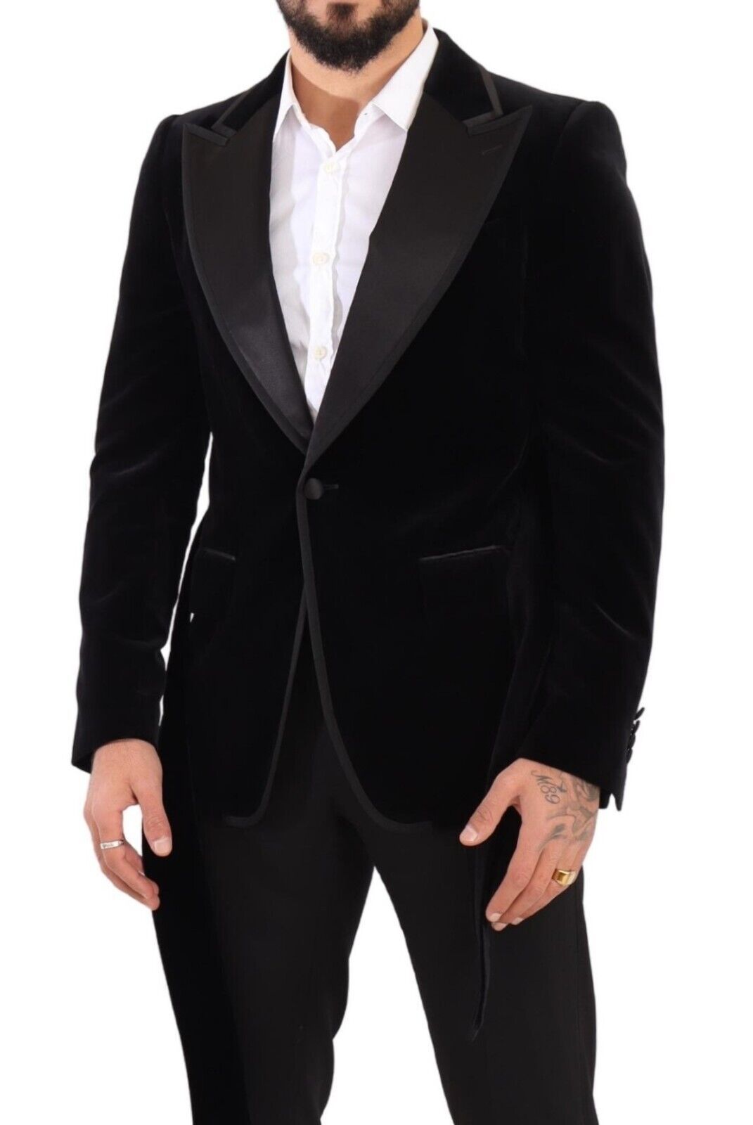 Dolce & Gabbana Elegant Single Breasted Velvet Blazer