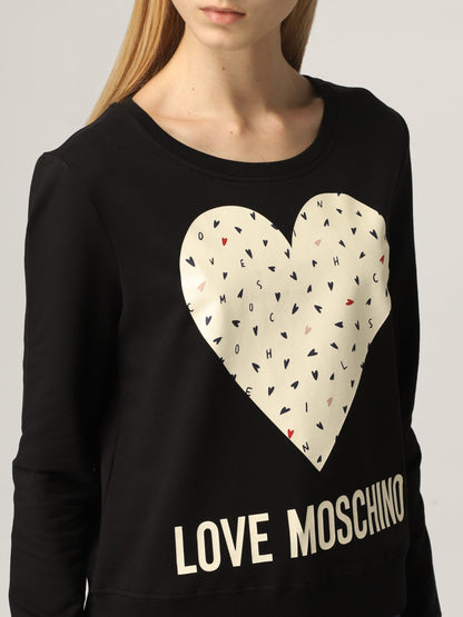 Love Moschino Black Cotton Women Sweater