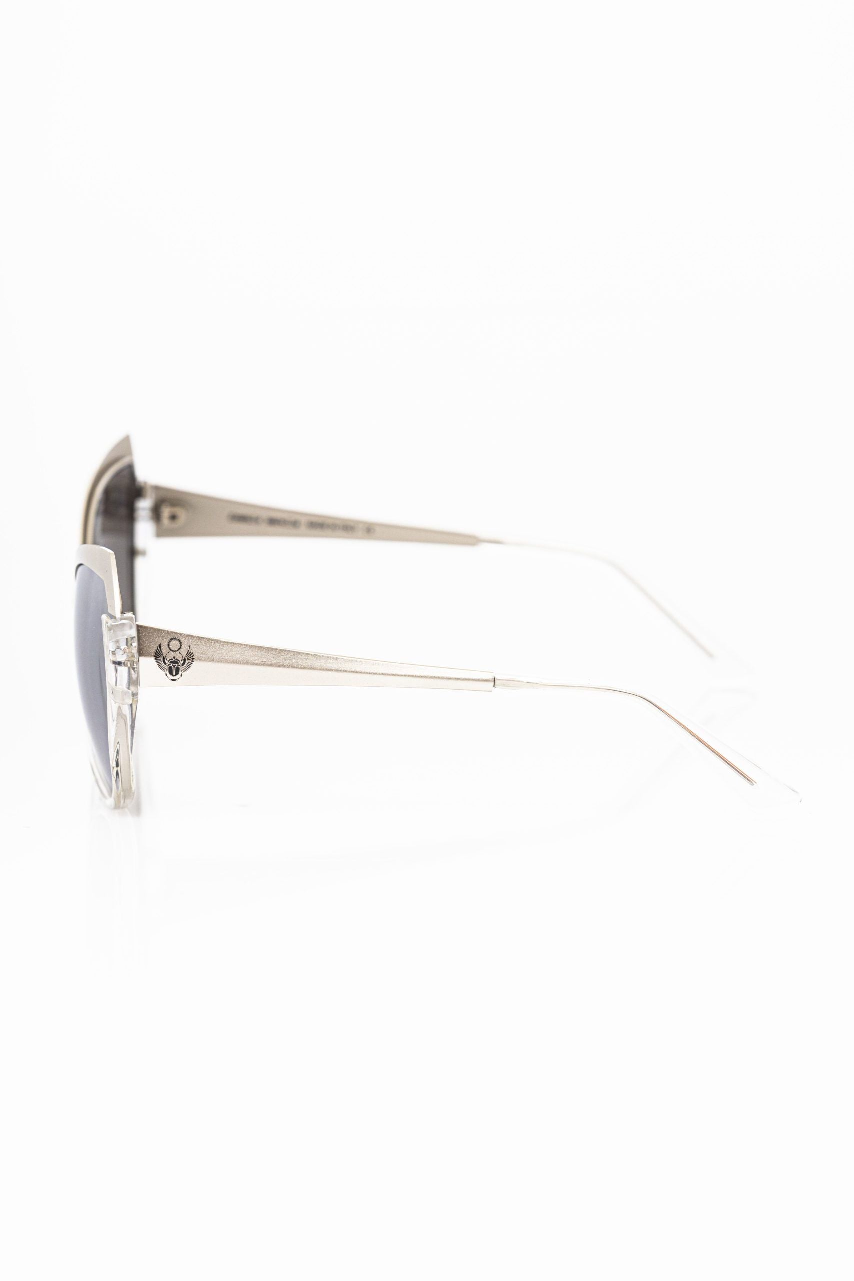 Frankie Morello Gray Acetate Women Sunglass