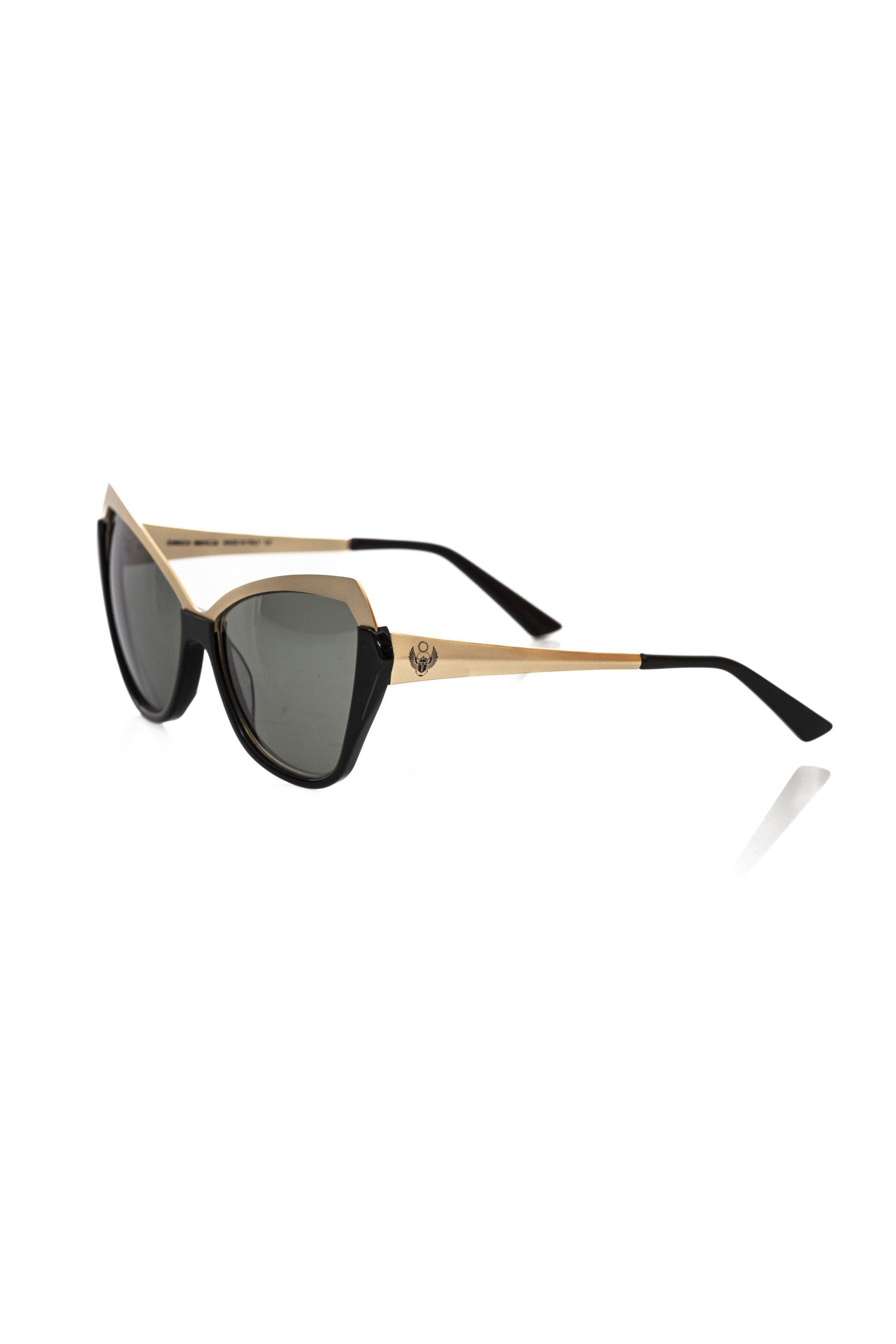 Frankie Morello Black Acetate Women's Sunglass