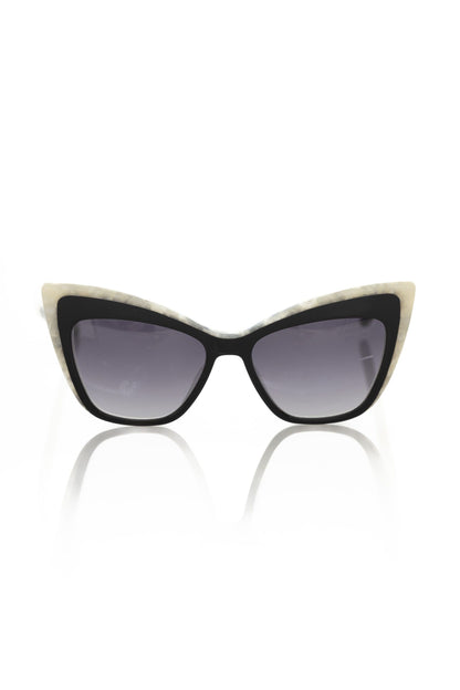 Frankie Morello Black Acetate Women's Sunglass