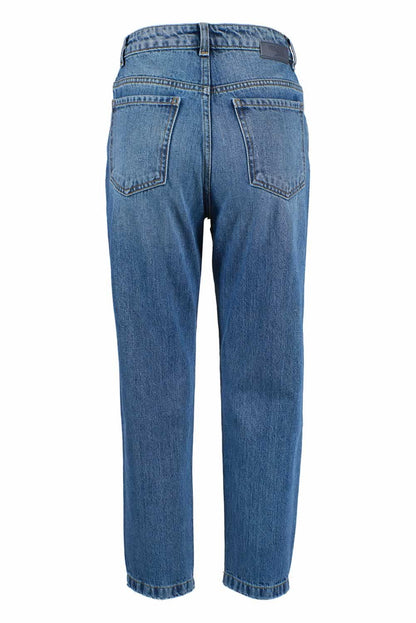 Yes Zee High-Waist Ripped Blue Jeans for Women