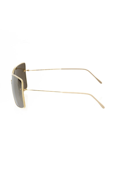 Frankie Morello Gold Metallic Fibre Women Sunglass