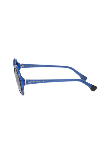 Frankie Morello Blue Acetate Women Sunglasses