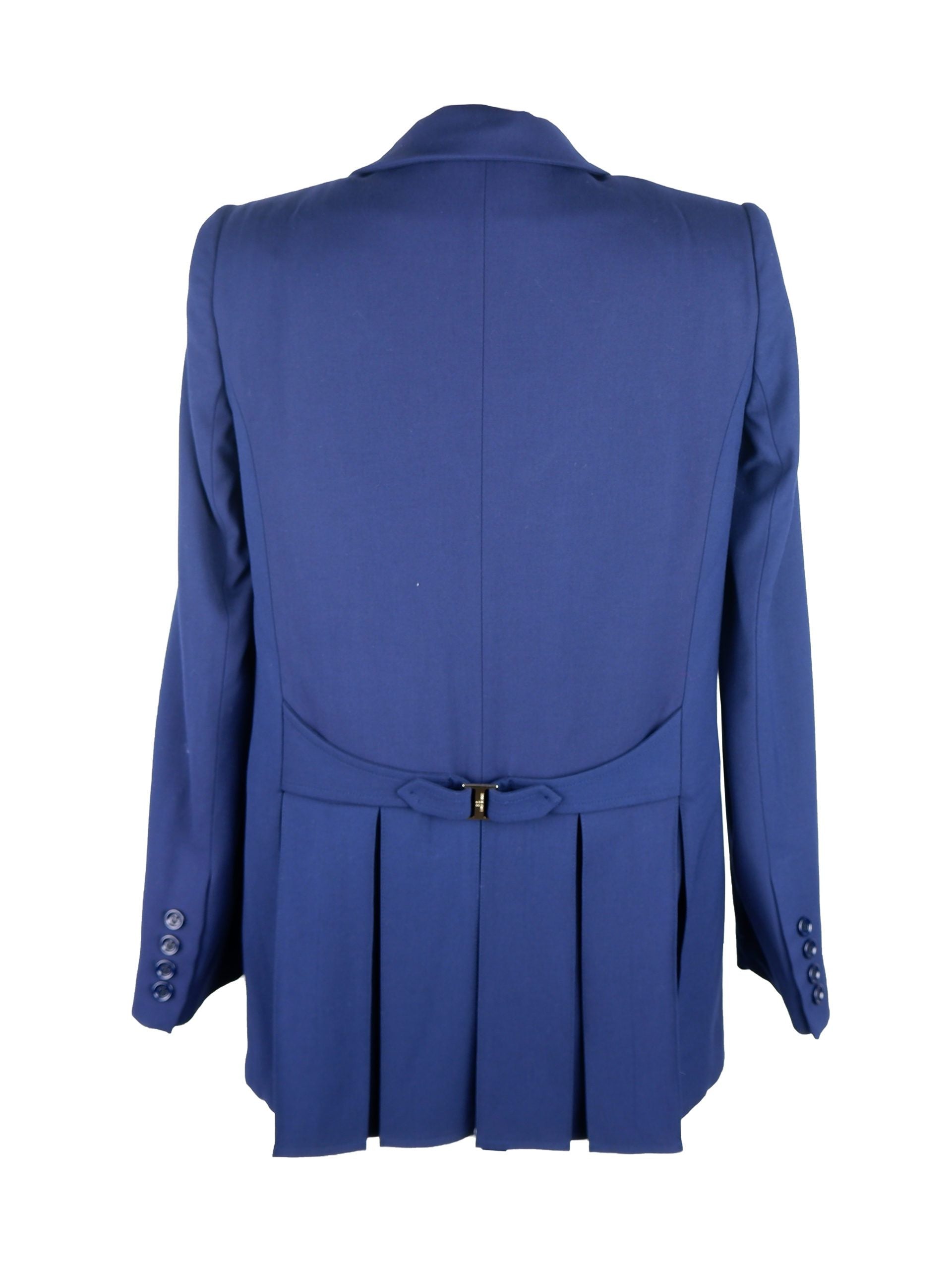 Elisabetta Franchi Elegant Blue Front-Open Jacket