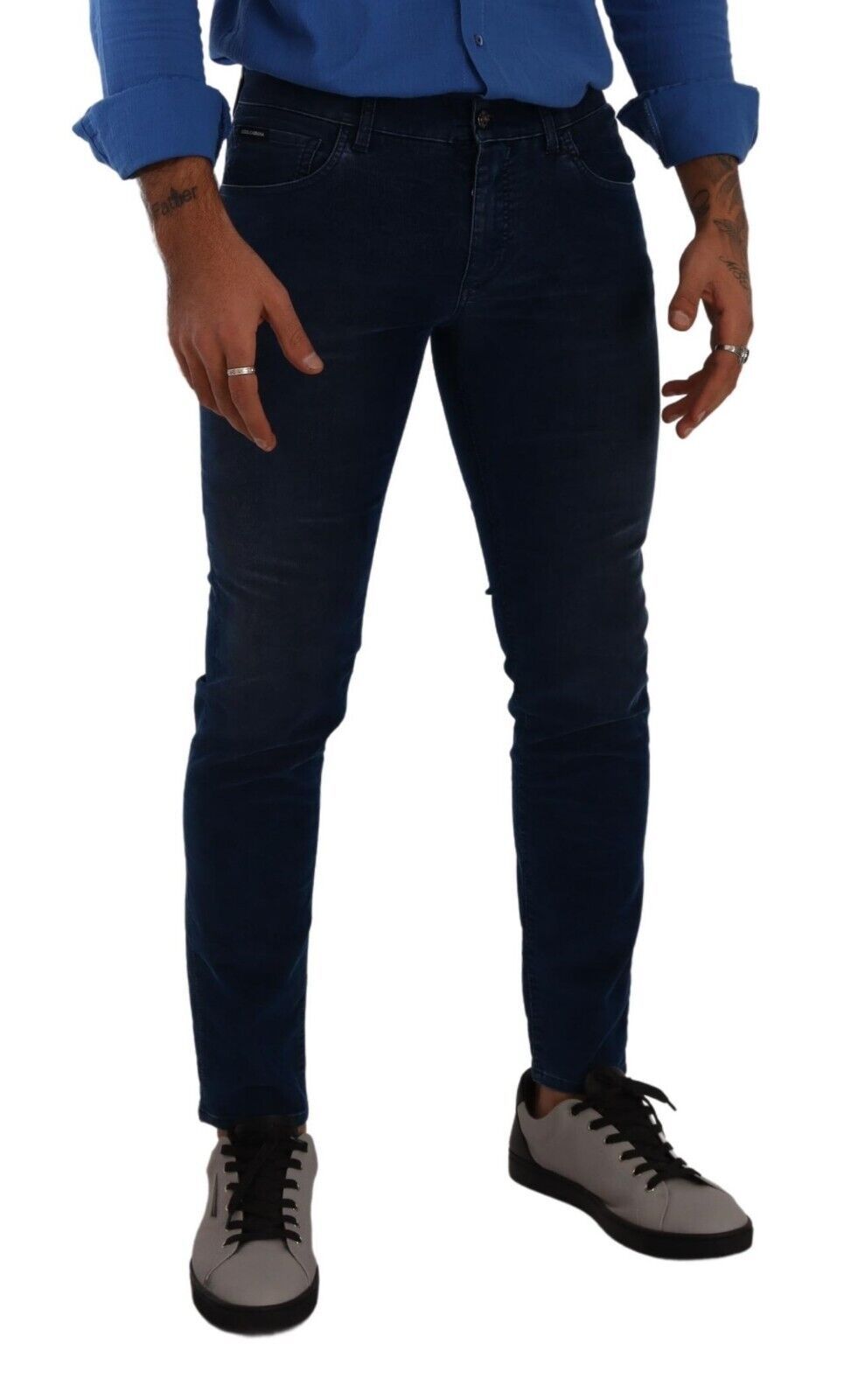 Dolce & Gabbana Sleek Dark Blue Slim Fit Jeans