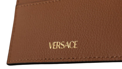 Versace Elegant Medusa Calf Leather Card Holder