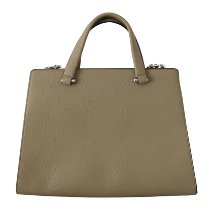 Karl Lagerfeld Enchanting Sage Green Leather Tote