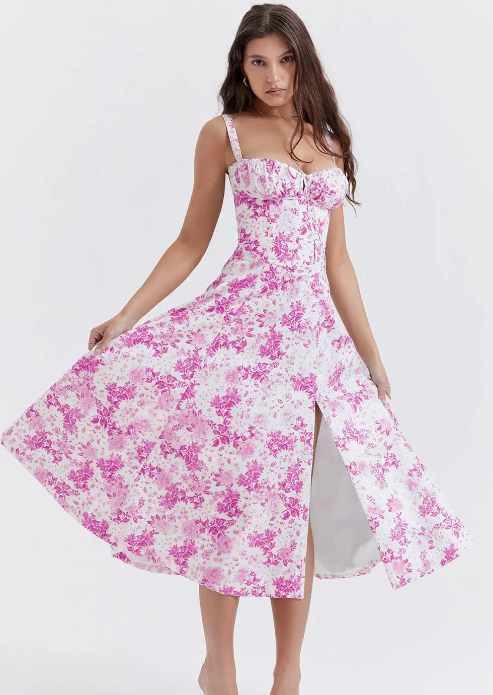 Mariah Floral Dress Pink M