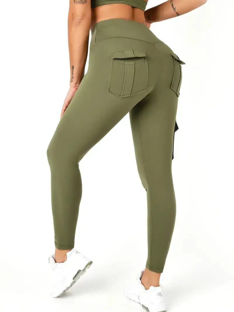 PocketFit Cargo Leggings Green XL