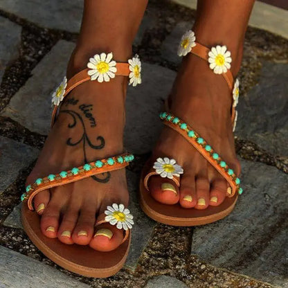 The Turquoise Daisy Sandals Turquoise Daisy Sandals 8.5