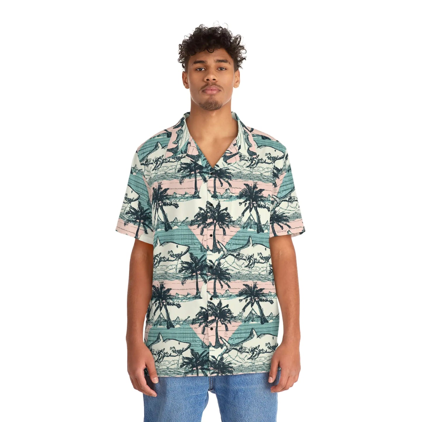 Chemise hawaïenne tropicale vintage pour homme