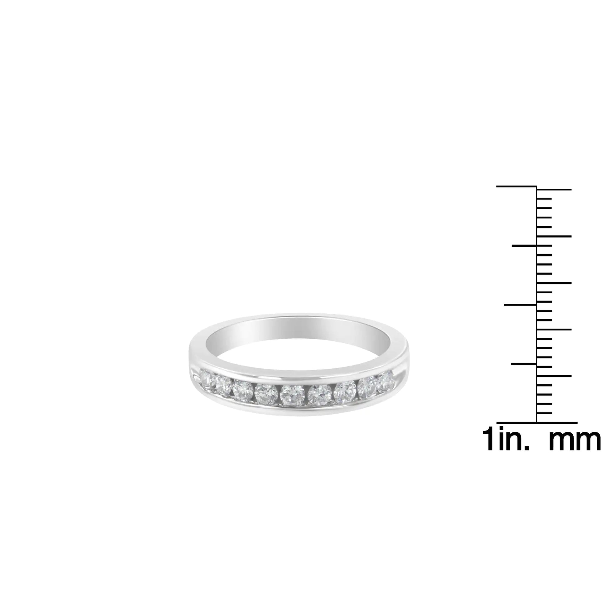 18K White Gold Round-Cut Diamond Ring (1/2 cttw, H-I Color, SI2-I1 Clarity)