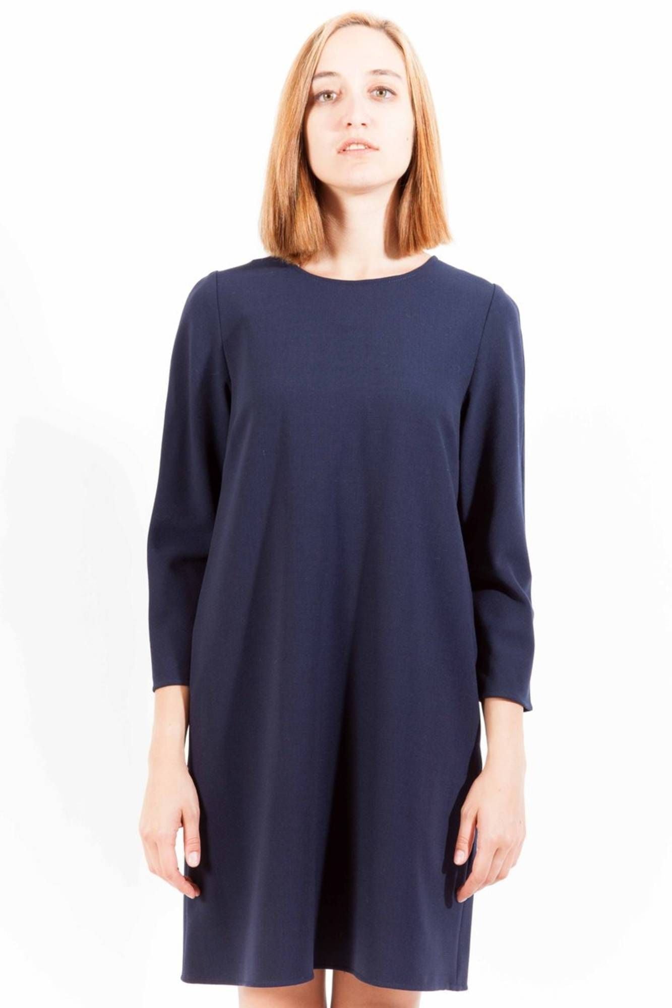 Gant Chic Quarter-Sleeve Round Neck Dress