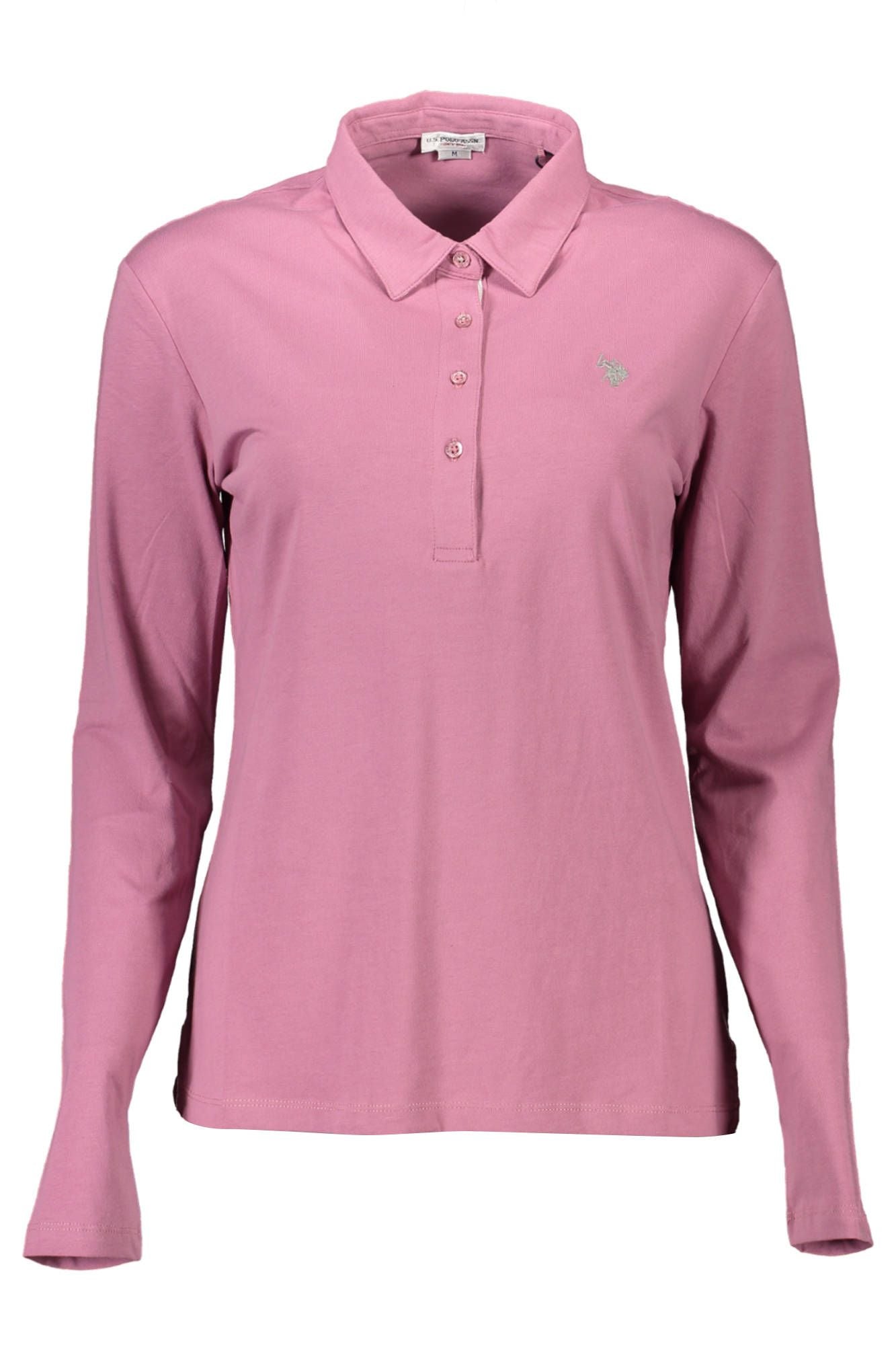 U.S. POLO ASSN. Chic Long-Sleeved Pink Polo for Women