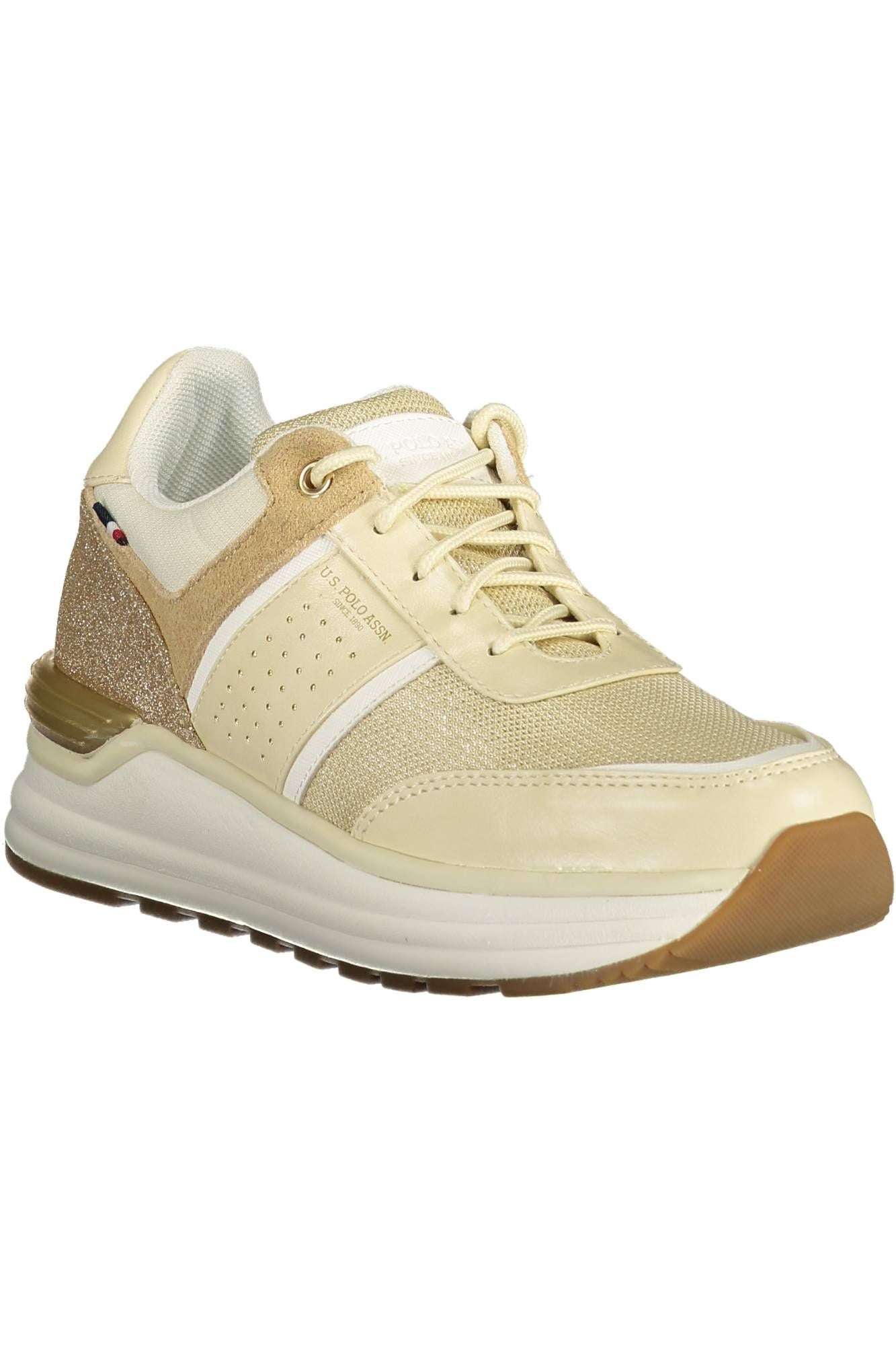 U.S. POLO ASSN. Beige ECO SUEDE Lace-up Sneakers