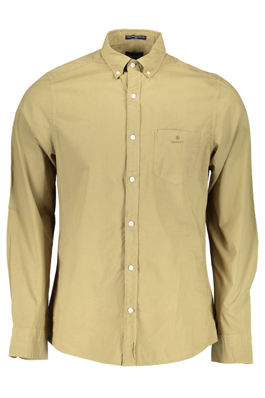 Gant Green Cotton Men Shirt